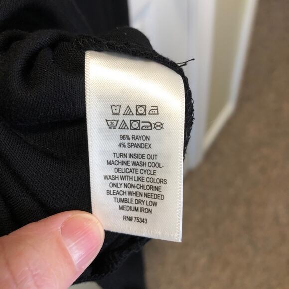 Adrienne Vittadini, Black Sleeveless Maxi Fitted Dress, XS - Picture 4 of 5